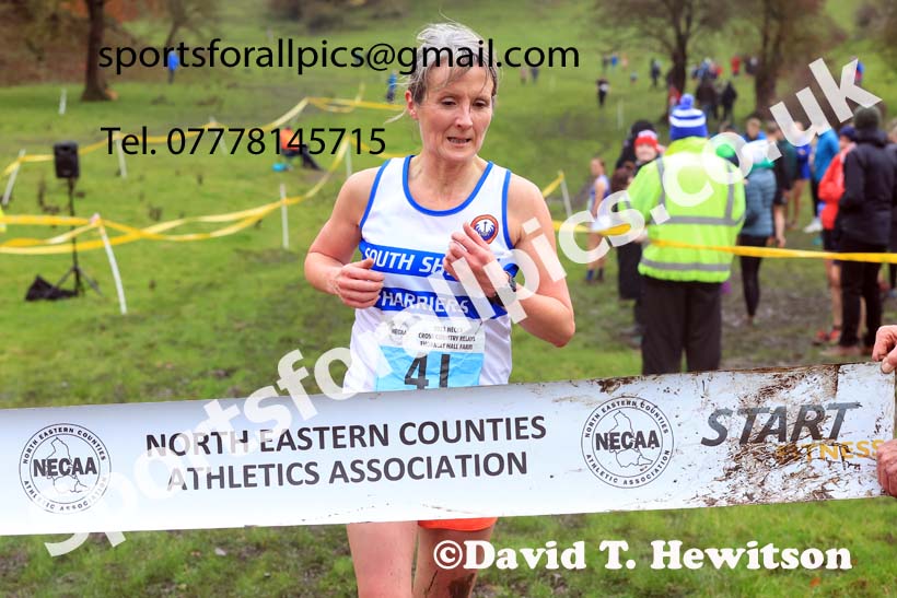Womens Senior and Womens Masters 2023 NECAA Cross Country Relays, Thornley Hall Farm, Peterlee, County Durham. Photo: David T. Hewitson/Sports for All Pics